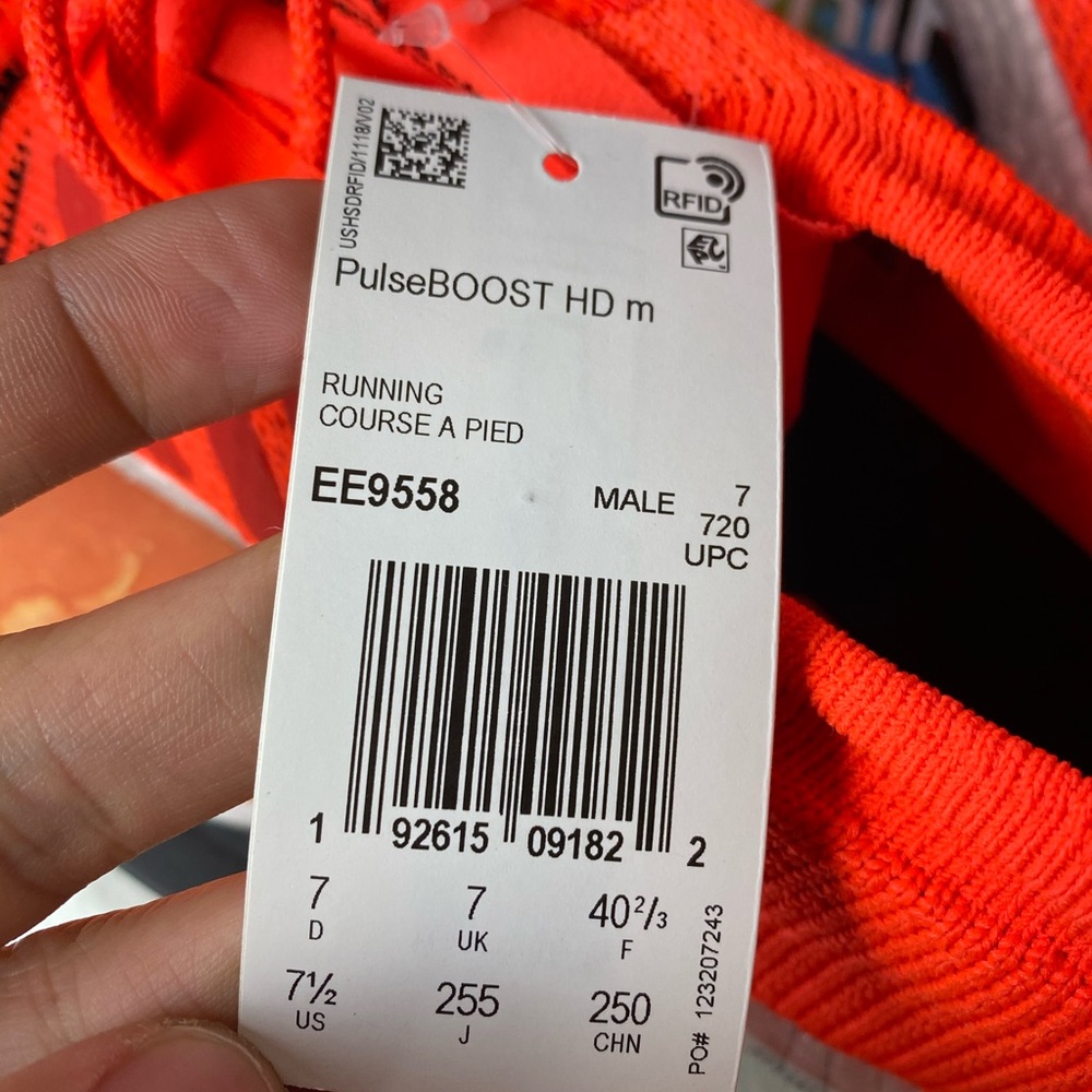 🆕 Adidas PulseBOOST HD - Solar Red - Mens Sizes - Picture 10 of 11
